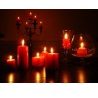 Lumar SET 12 CANDELE CANDELA LUMINI VERA CERA Frutti di Bosco ROSSO...