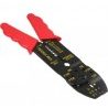 Pinza crimpatrice spellafili cavi elettricista a 4 vie con 60 terminali faston