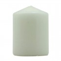 SET 12 CANDELE INODORE BIANCHE ROSSE CERO MOCCOLO CANDELA DECORAZIONE 100X70 MM