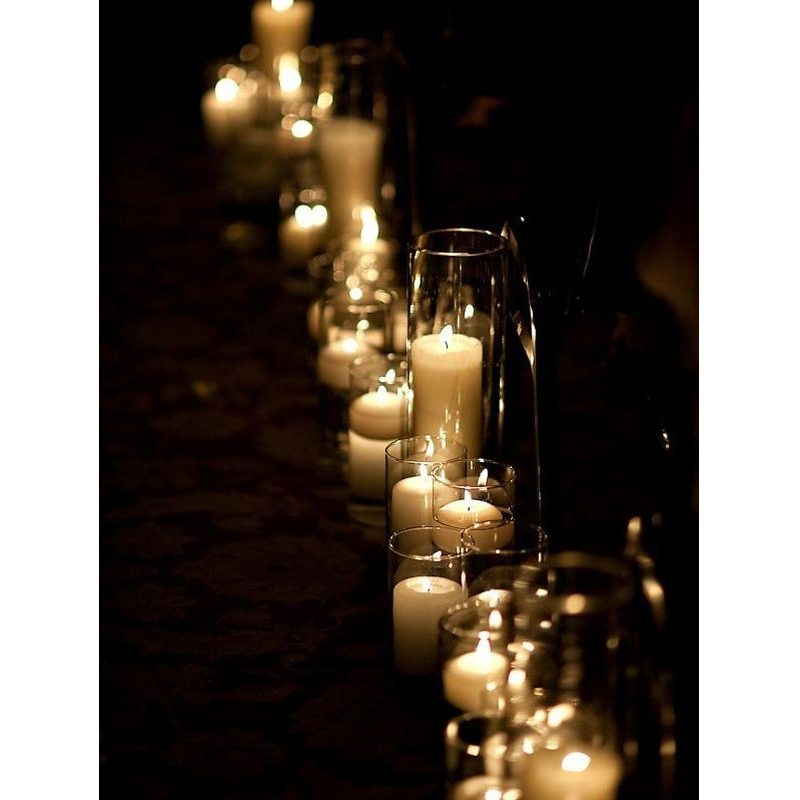 Lumar SET 12 CANDELE INODORE BIANCHE ROSSE CERO MOCCOLO CANDELA DEC...
