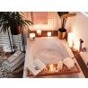 Lumar SET 12 CANDELE INODORE BIANCHE ROSSE CERO MOCCOLO CANDELA DEC...