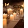 Lumar SET 12 CANDELE INODORE BIANCHE ROSSE CERO MOCCOLO CANDELA DEC...