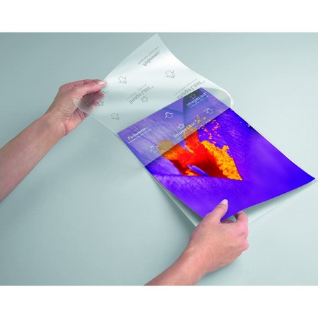 100 pouches ENHANCE 80 micron A4 Fellowes Pouches Di Plastificazione Documenti