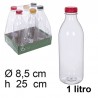 Casa y menaje Set 12 Bottiglia Succo plastica trasparente bottiglie...