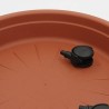 Bama SOTTOVASO con RUOTE PLASTICA colore TERRACOTTA FIORIERA PLASTI...