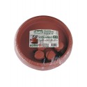 BAMA SOTTOVASO Tondo con RUOTE in PLASTICA TERRACOTTA Fioriera Giardino esterno