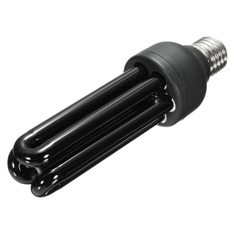 2 X Lampadina raggi UV 26 Watt E27 3U effetto fluorescente discoteca festa neon