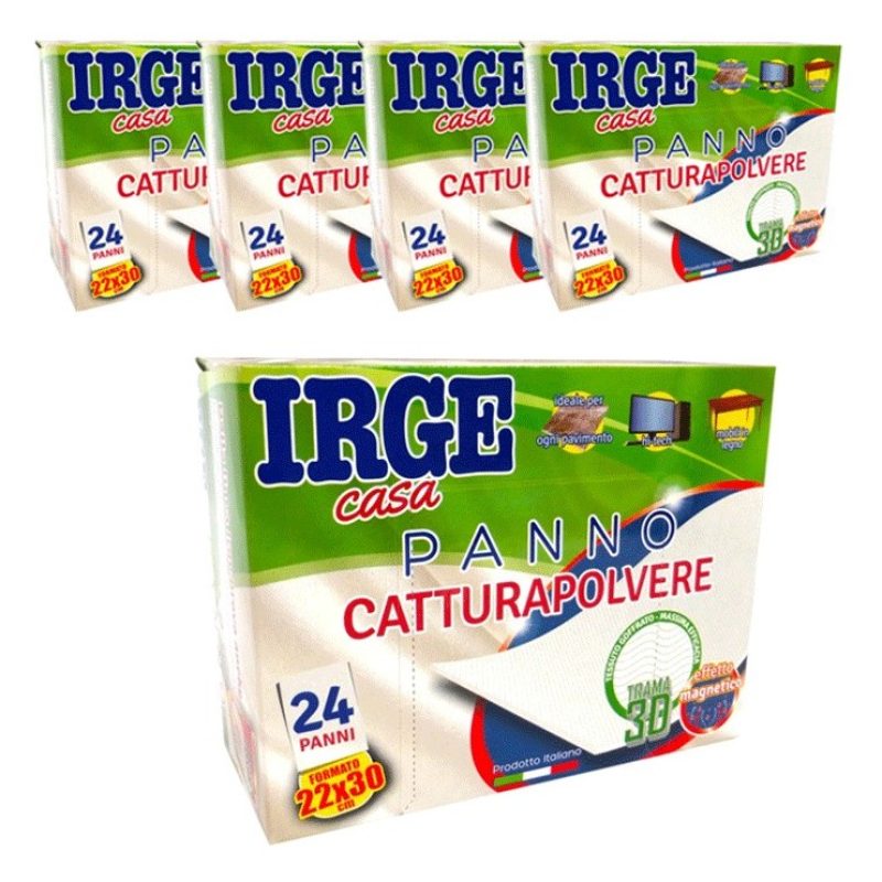 IRGE 120 Panni Veline cattura polvere peli Capelli elettrostatico 2...
