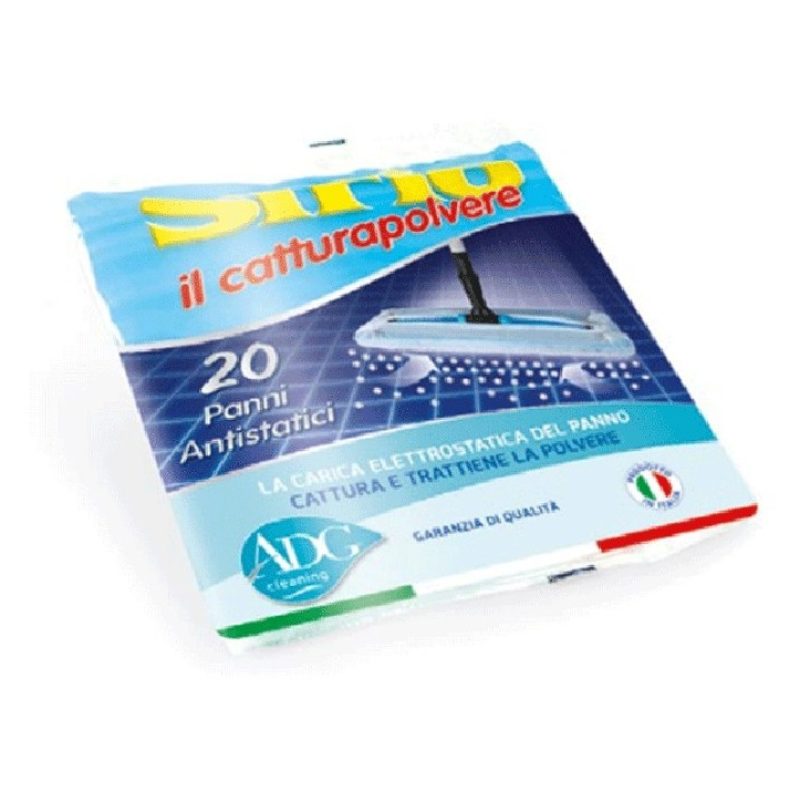 Sirio 100 Panni Veline cattura polvere peli Capelli elettrostatico ...