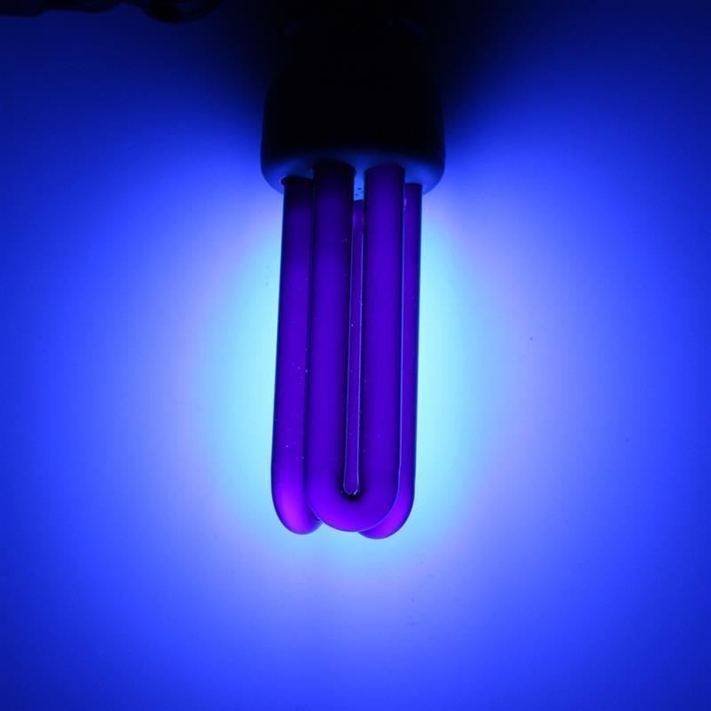 2 X Lampadina raggi UV 26 Watt E27 3U effetto fluorescente discoteca festa neon