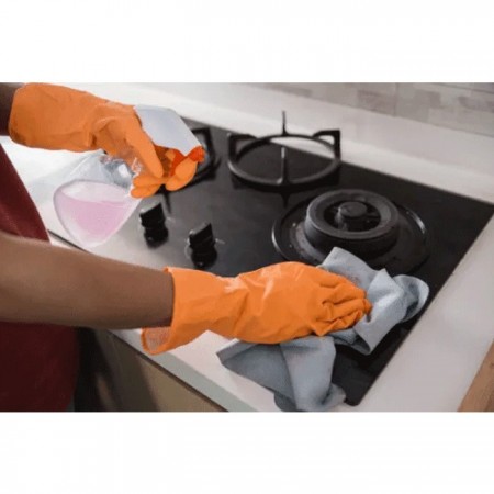 4x Panno In Microfibra 30x30cm Pulizia per Acciaio Inox Piano cottura lavelli