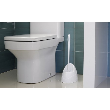 Porta Scopino da Bagno Scopini Spazzolone Pulizia del Vaso WC Spazzolone Bianco