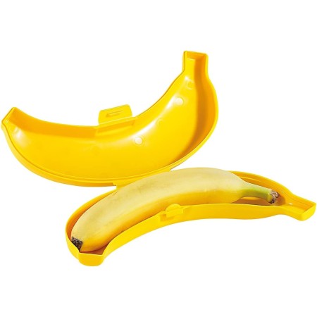 2X CONTENITORE PORTA BANANA SALVA BANANA PROTEGGI FRESCHEZZA UTILE PLASTICA