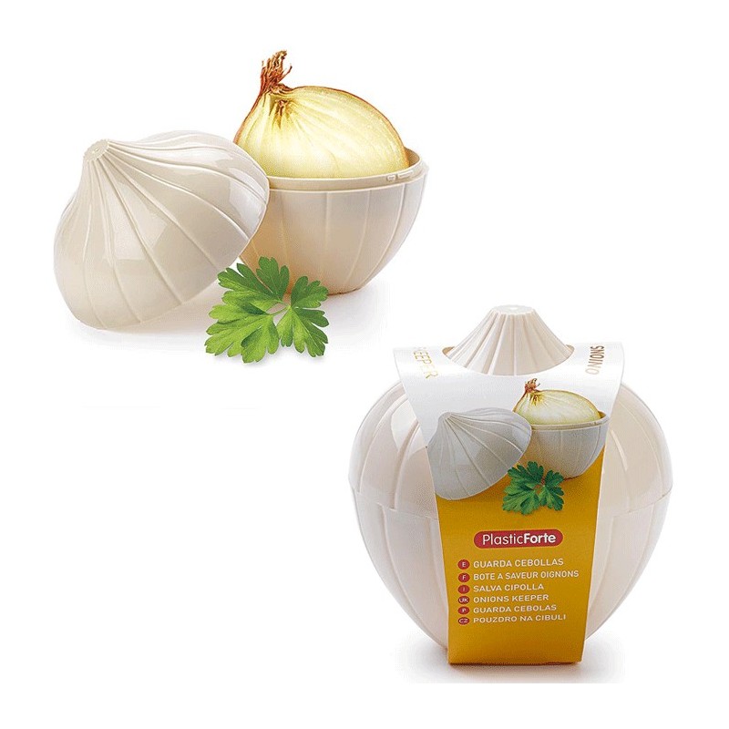 2x CONTENITORE SALVA ODORE PORTA CIPOLLA FRESCHEZZA 12x11CM PLASTICA FRIGO