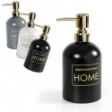 PORTA SAPONE LIQUIDO DOSATORE DISPENSER da 450ml vetro distributore vari colori