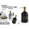 GICOS PORTA SAPONE LIQUIDO DOSATORE DISPENSER da 450ml vetro distri...