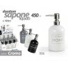 GICOS PORTA SAPONE LIQUIDO DOSATORE DISPENSER da 450ml vetro distri...