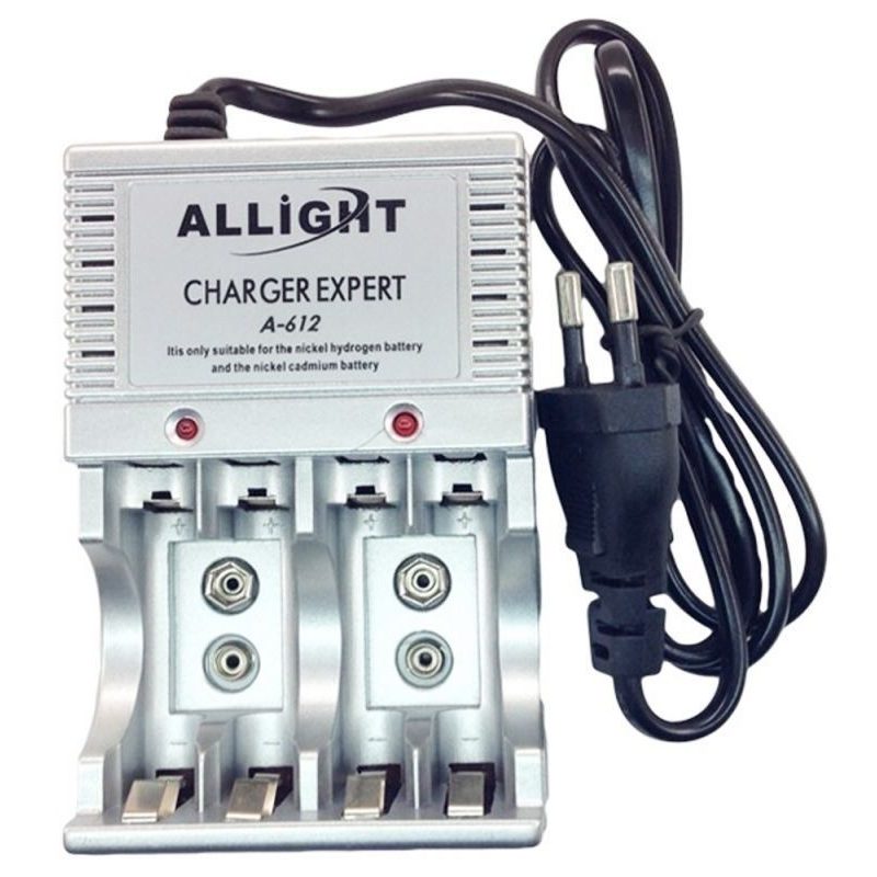 Caricabatterie carica caricatore batterie stilo ricaricabili pile AA AAA 9V