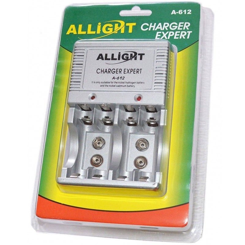 Caricabatterie carica caricatore batterie stilo ricaricabili pile AA AAA 9V