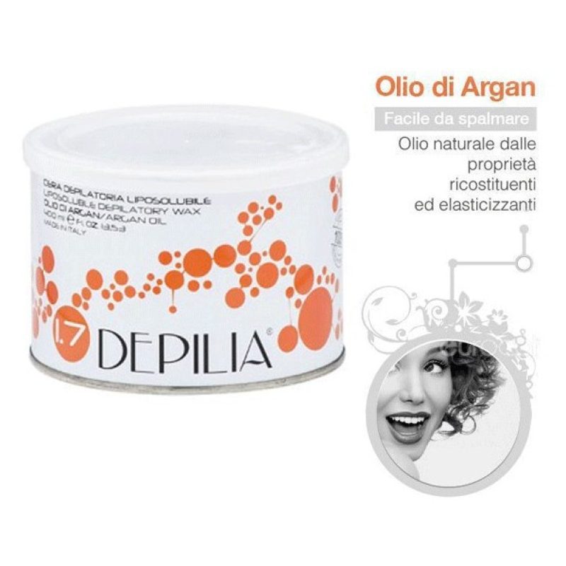 Depilia 2X DEPILIA CERA DEPILATORIA IN BARATTOLO LIPOSOLUBILE 400 M...