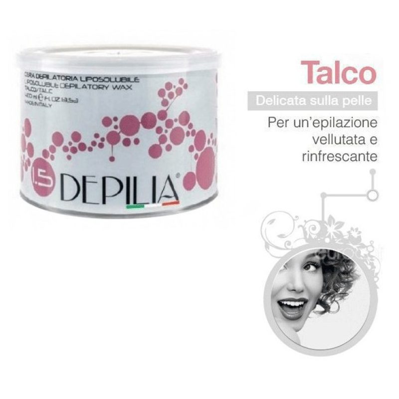 Depilia 2X DEPILIA CERA DEPILATORIA IN BARATTOLO LIPOSOLUBILE 400 M...