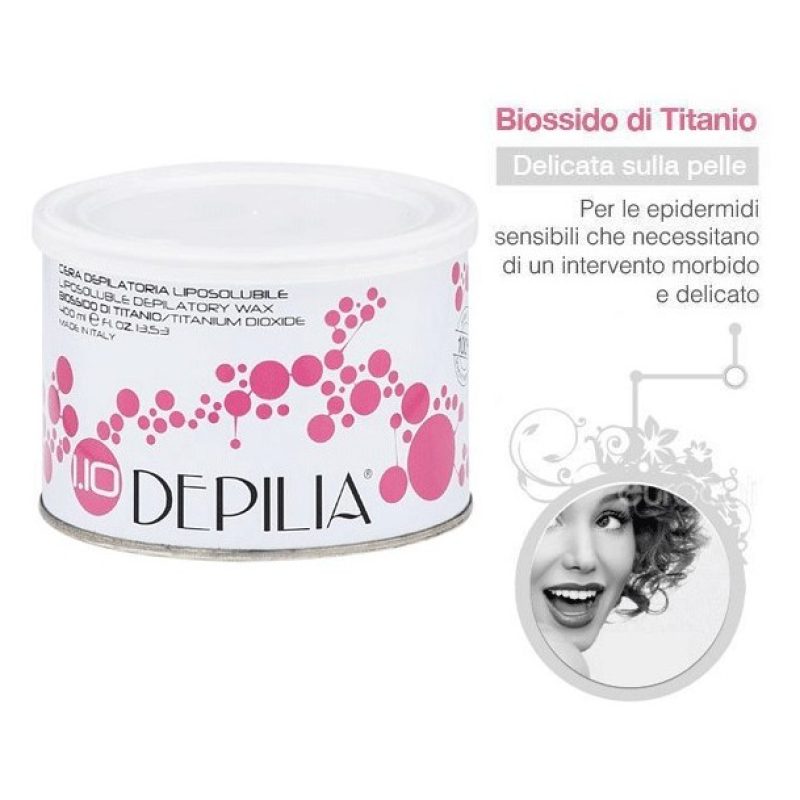 Depilia 2X DEPILIA CERA DEPILATORIA IN BARATTOLO LIPOSOLUBILE 400 M...
