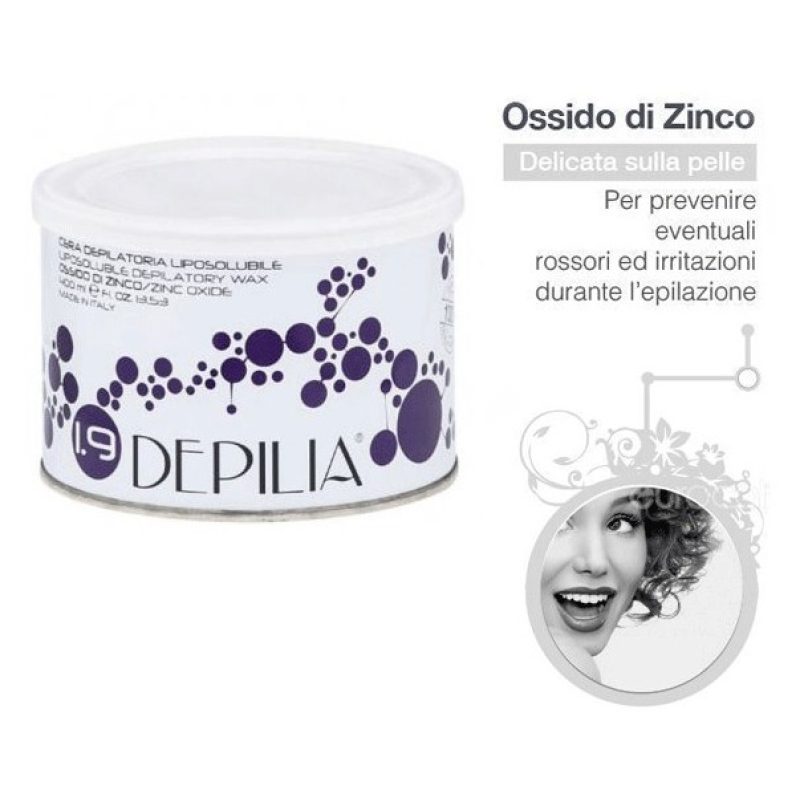 Depilia 2X DEPILIA CERA DEPILATORIA IN BARATTOLO LIPOSOLUBILE 400 M...