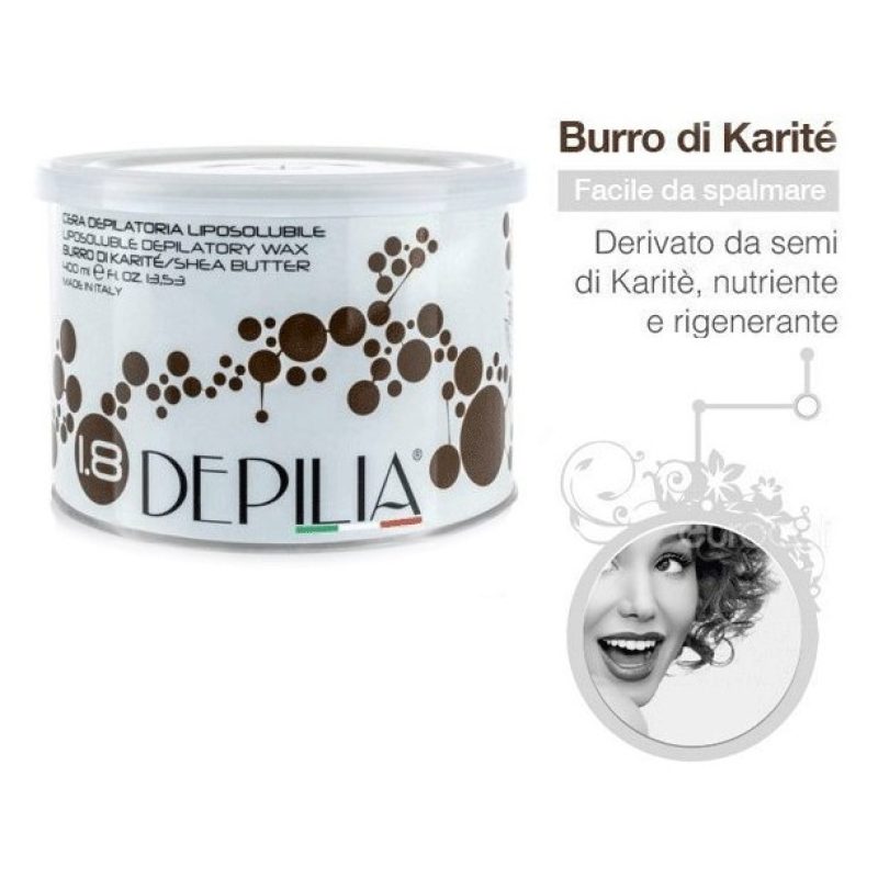 Depilia 2X DEPILIA CERA DEPILATORIA IN BARATTOLO LIPOSOLUBILE 400 M...