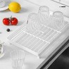 WeHome RIPIANO PIANO RICHIUDIBILE IN PLASTICA BIANCO CUCINA MENSOLA...