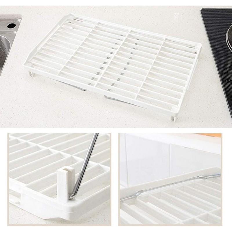 WeHome RIPIANO PIANO RICHIUDIBILE IN PLASTICA BIANCO CUCINA MENSOLA...