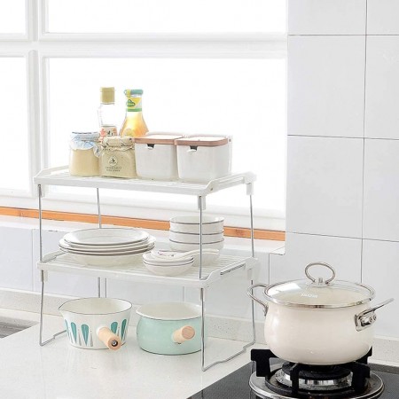 RIPIANO PIANO RICHIUDIBILE IN PLASTICA BIANCO CUCINA MENSOLA PIEGHEVOLE SCAFFALE
