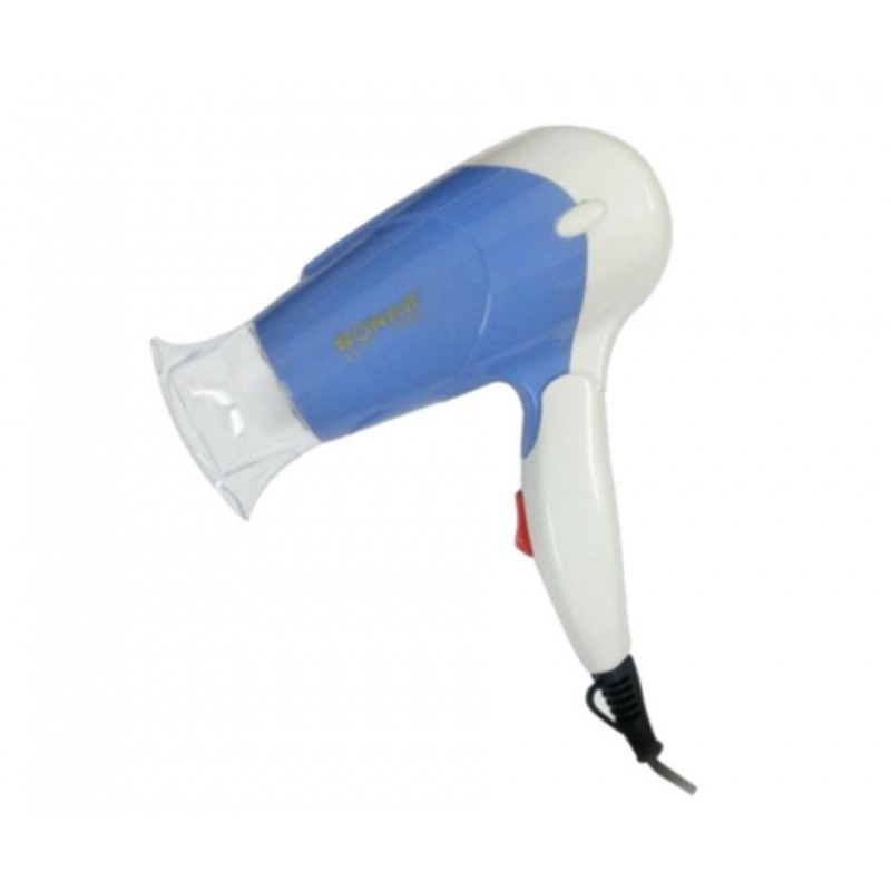 Mini asciugacapelli da viaggio sonar 1200w vacanze valigia due colori portatile
