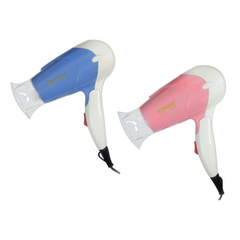 Mini asciugacapelli da viaggio sonar 1200w vacanze valigia due colori portatile