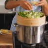 Vaporiera cuocivapore bambù bambo contenitore 2 pezzi cottura vapor...