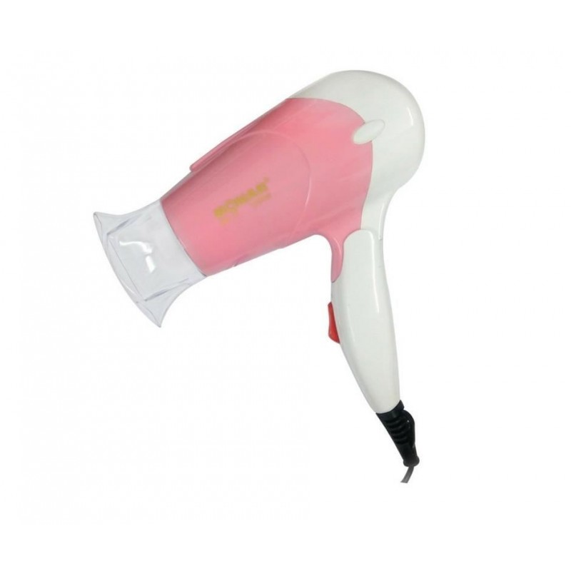 Mini asciugacapelli da viaggio sonar 1200w vacanze valigia due colori portatile