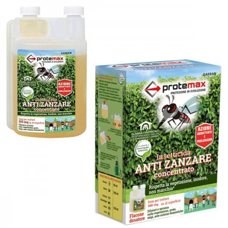 Insetticida Anti Zanzare Concentrato Anti Mosca Zecca Pulce Protemax 200ml 300mq