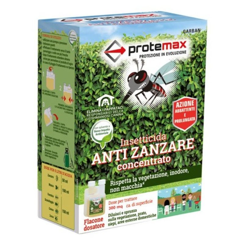 Insetticida Anti Zanzare Concentrato Anti Mosca Zecca Pulce Protema...