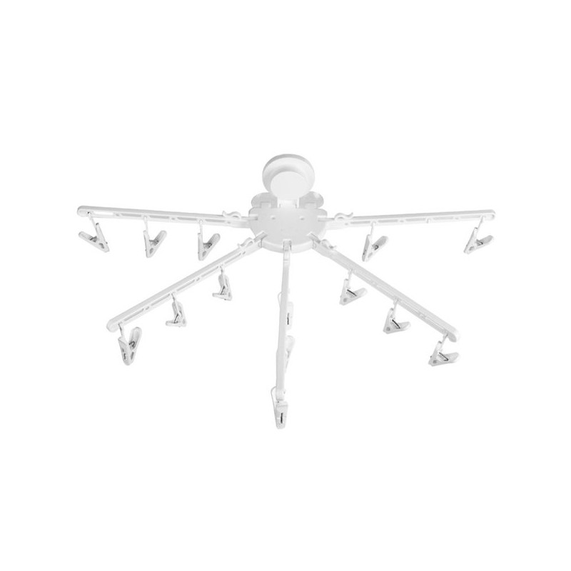 MINI STENDINO APPENDIBILE STENDIBIANCHERIA A VENTOSA PIEGHEVOLE 15 MOLLETTE