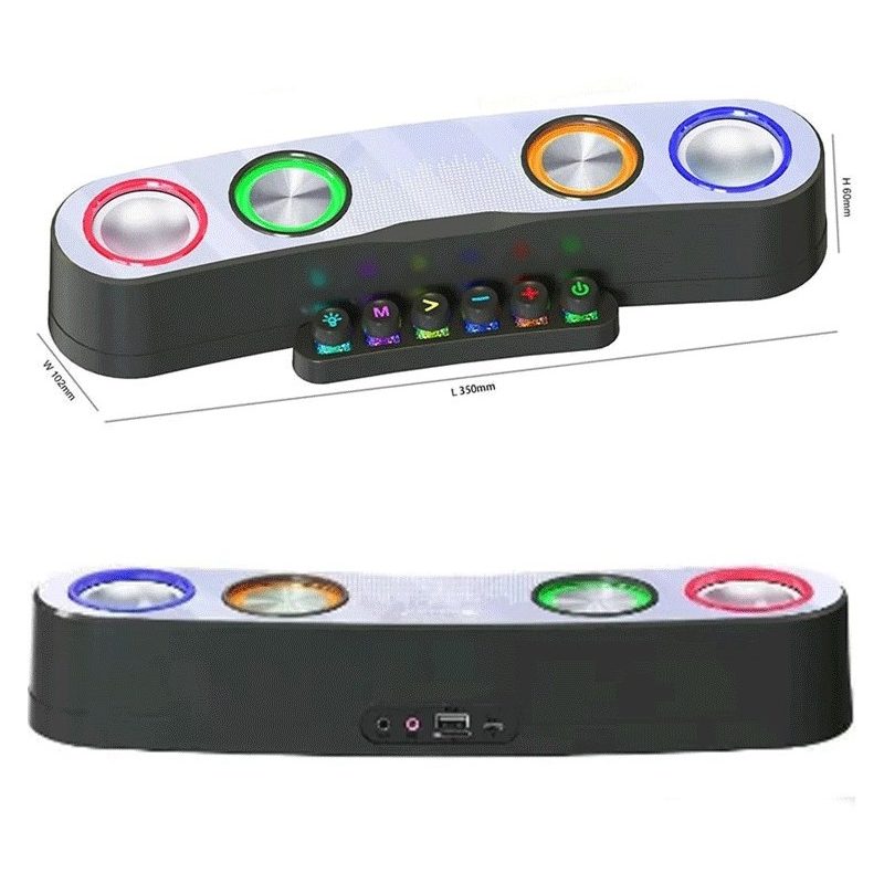 Andowl WIRELESS BLUETOOTH CASSA SPEAKER GAMING PER DESKTOP LAPTOP P...
