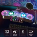 WIRELESS BLUETOOTH CASSA SPEAKER GAMING PER DESKTOP LAPTOP PC BARRA AUDIO