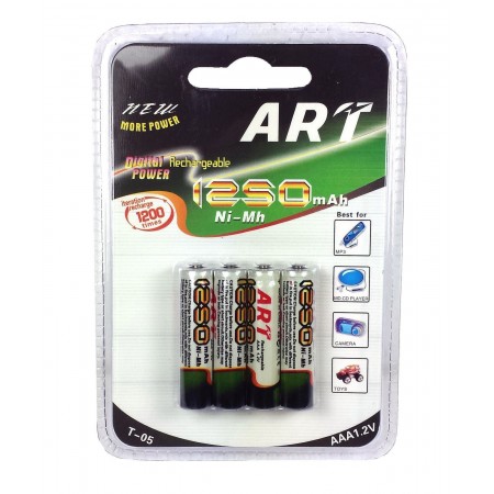 Batterie stilo AA-AAA ricaricabili da 1 a 5 pacchetti 2800-1250mAh 1.2V pile