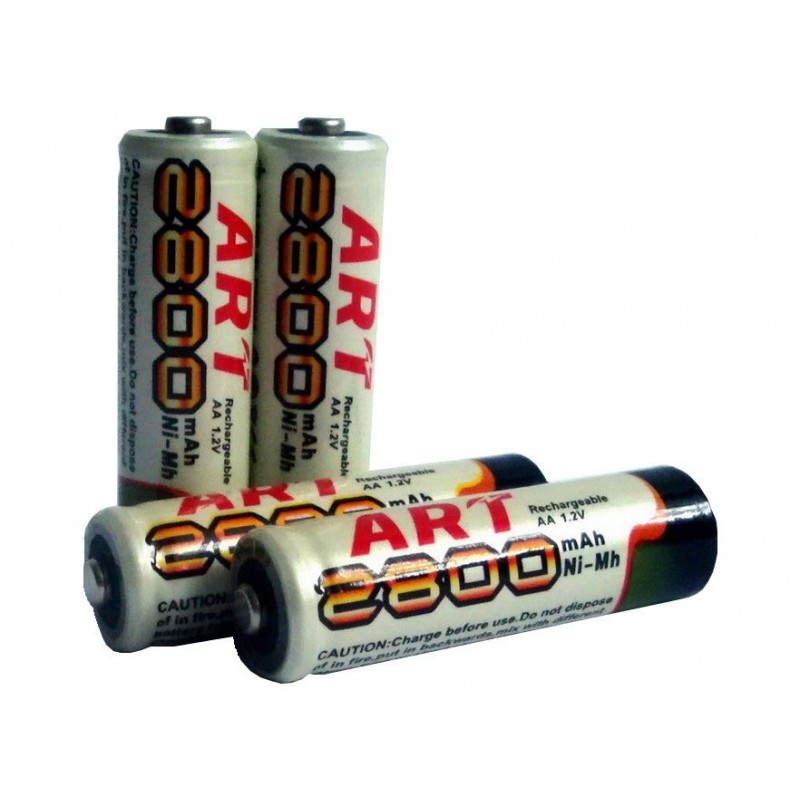 Batterie stilo AA-AAA ricaricabili da 1 a 5 pacchetti 2800-1250mAh 1.2V pile