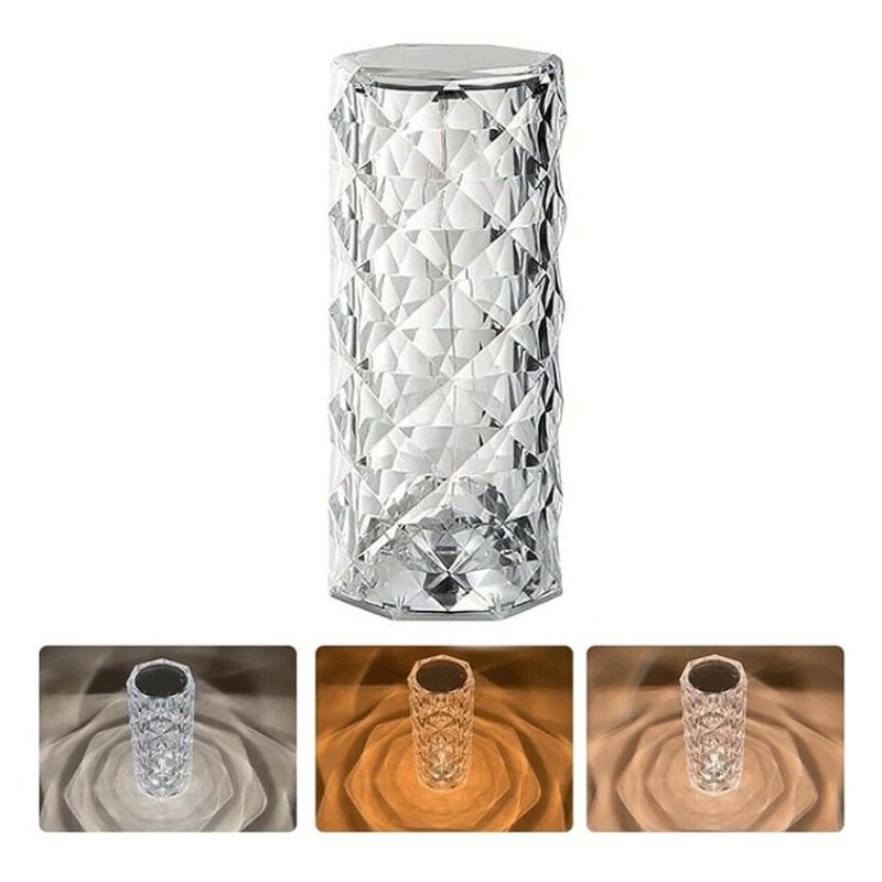 DRIWEI LAMPADA TAVOLO LED RICARICABILE 3 TONALITA' DI LUCE EFFETTO ...