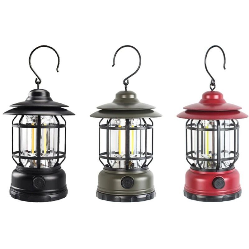 Andowl Lampada da Campeggio LUCE Portatile LED Lanterna Torcia ganc...