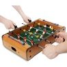 Hongu CALCIO BALILLA BILIARDINO DA TAVOLO IN LEGNO 4 STECCHE CALCET...