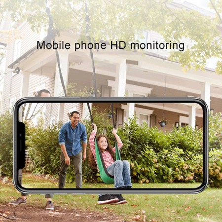 Telecamera pannello solare wifi 2MPX infrarossi sensore movimento SD senza fili