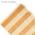 Set 6 Pezzi Tovagliette Tovaglie In Bambù Legno Colazione colore chiaro 30x45cm