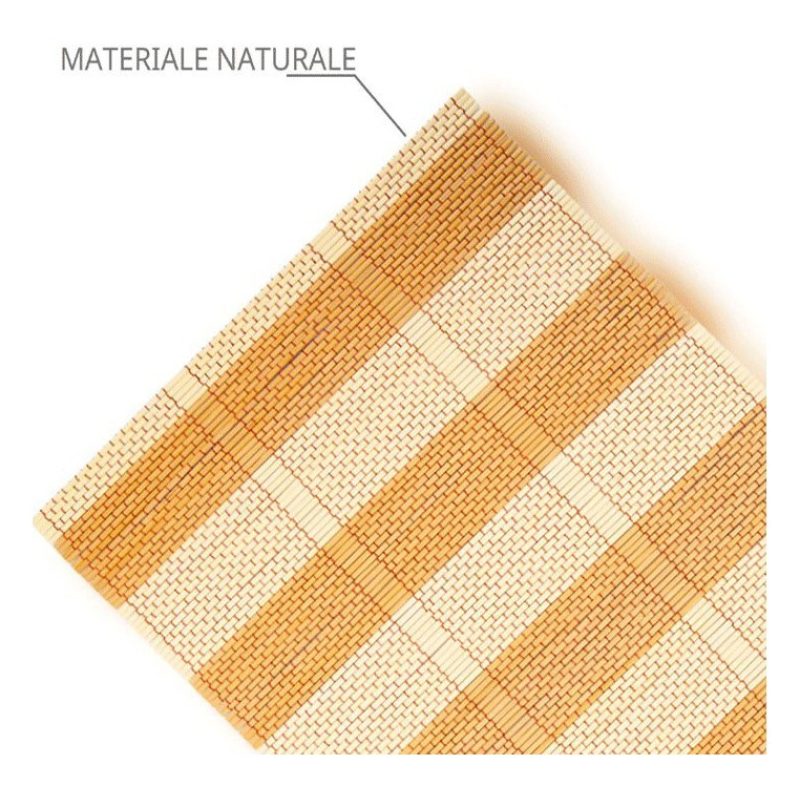 WeHome Set 6 Pezzi Tovagliette Tovaglie In Bambù Legno Colazione co...