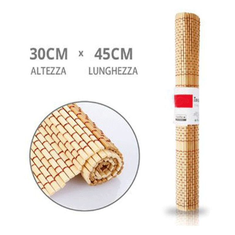 WeHome Set 6 Pezzi Tovagliette Tovaglie In Bambù Legno Colazione co...