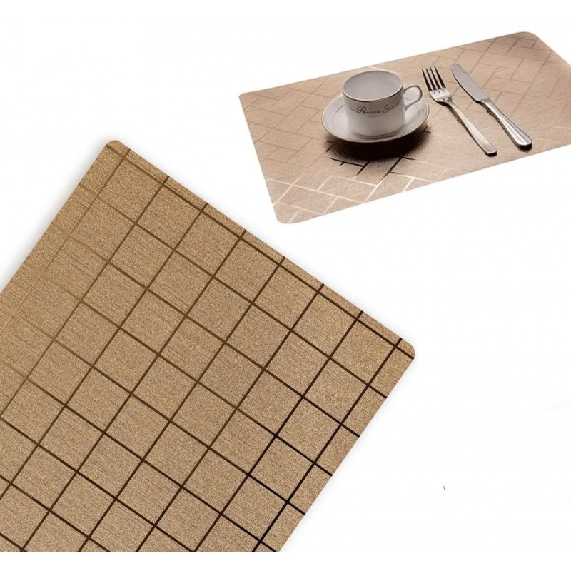 Set 12 Tovagliette americane plastica antimacchia impermeabile colazione 30x45cm